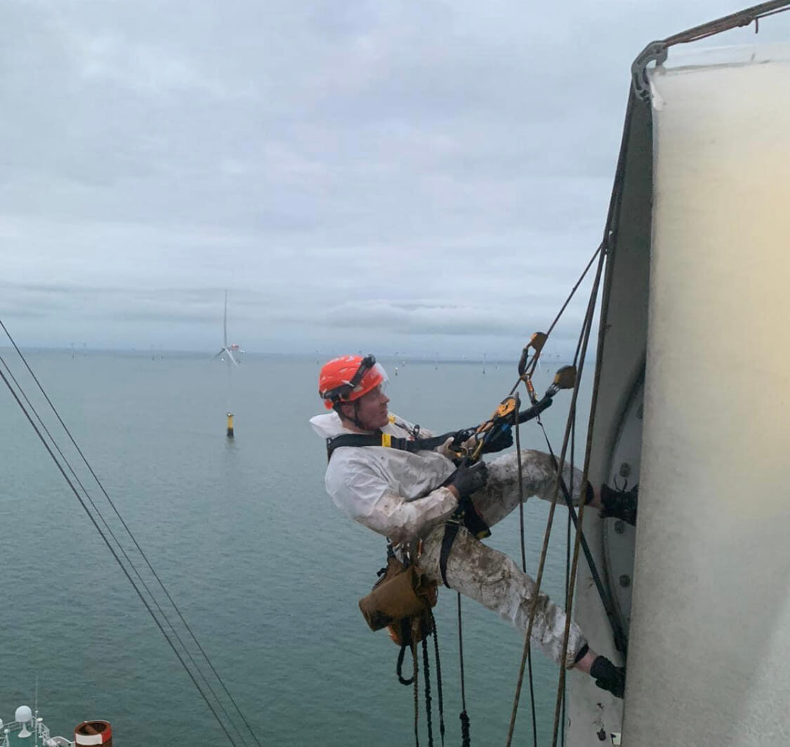 Rope Access Work for the Wind Industry
